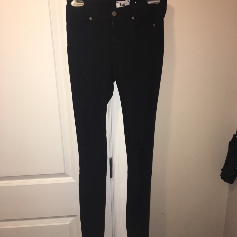 Paige verdugo ultra skinny black jeans size 26